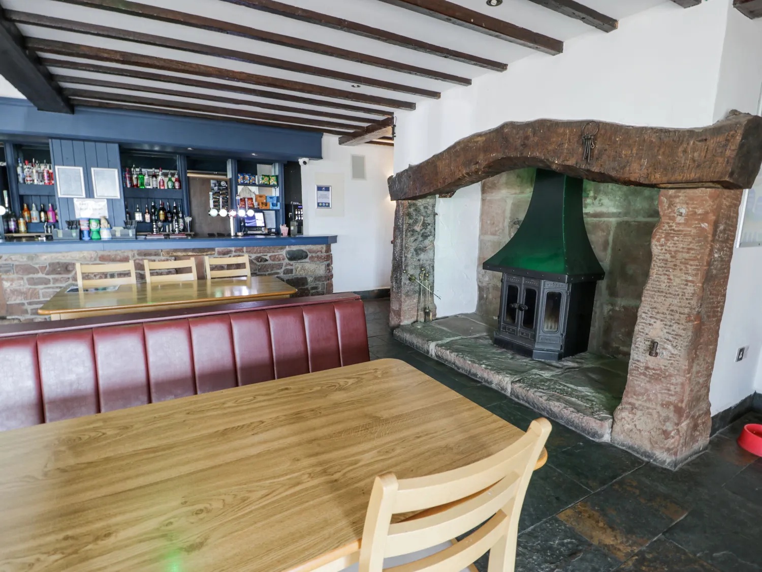 The on-site bar on the park